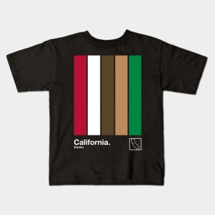 California State Flag  // Original Minimalist Artwork Poster Design Kids T-Shirt